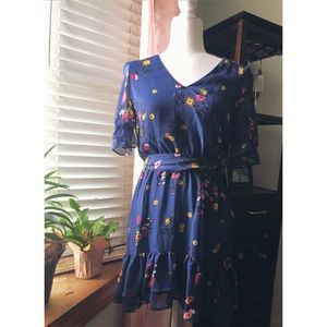 Blue Floral Express Dress 🌷🌼